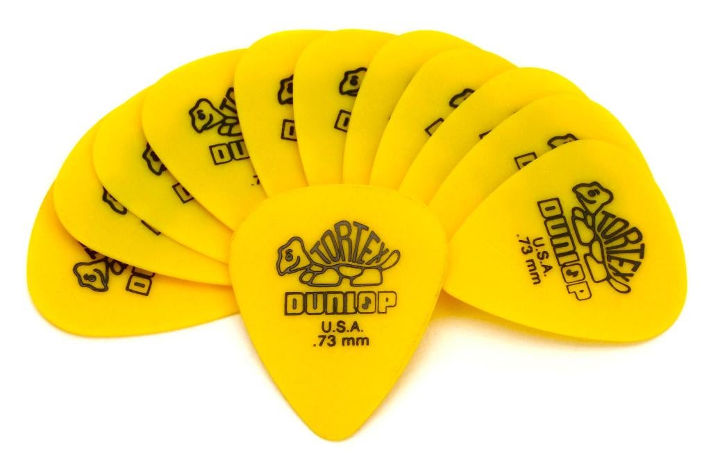 36 médiators Dunlop Tortex Standard .73 mm +  porte-médiator, Enlèvement ou Envoi, Neuf, Guitare électrique