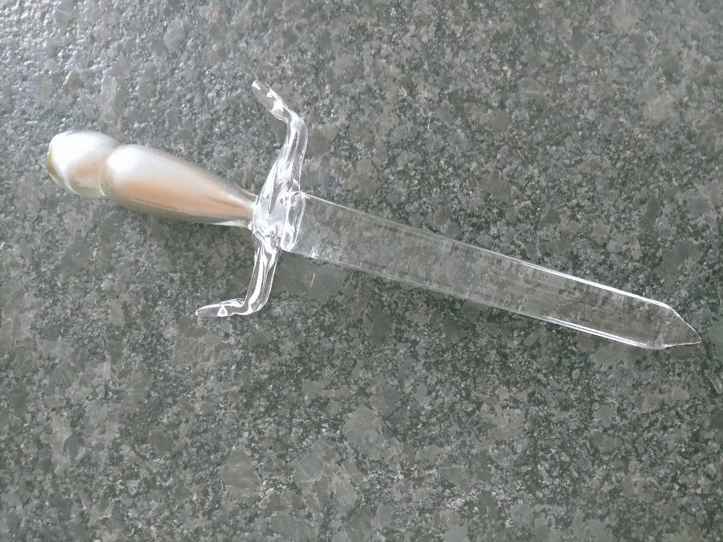 Couteaux en cristal du val saint Lambert., Antiek en Kunst, Antiek | Glaswerk en Kristal, Ophalen