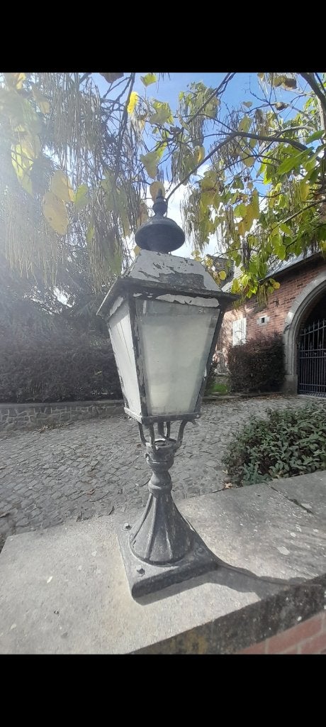 Lanterne fer forgé pour l'extérieur, Jardin & Terrasse, Enlèvement, Utilisé, Fer, Lampe au sol