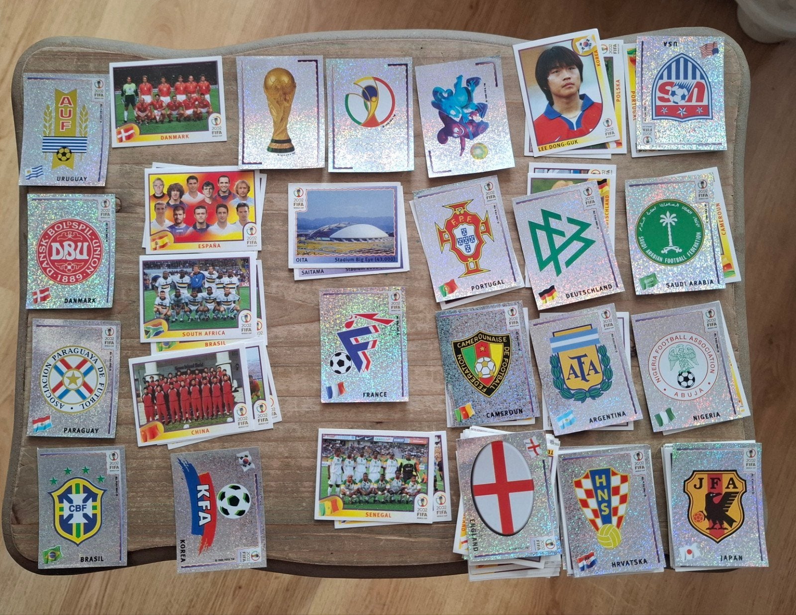 Panini 83 verschillende afbeeldingen korea wm 2002, Ophalen of Verzenden
