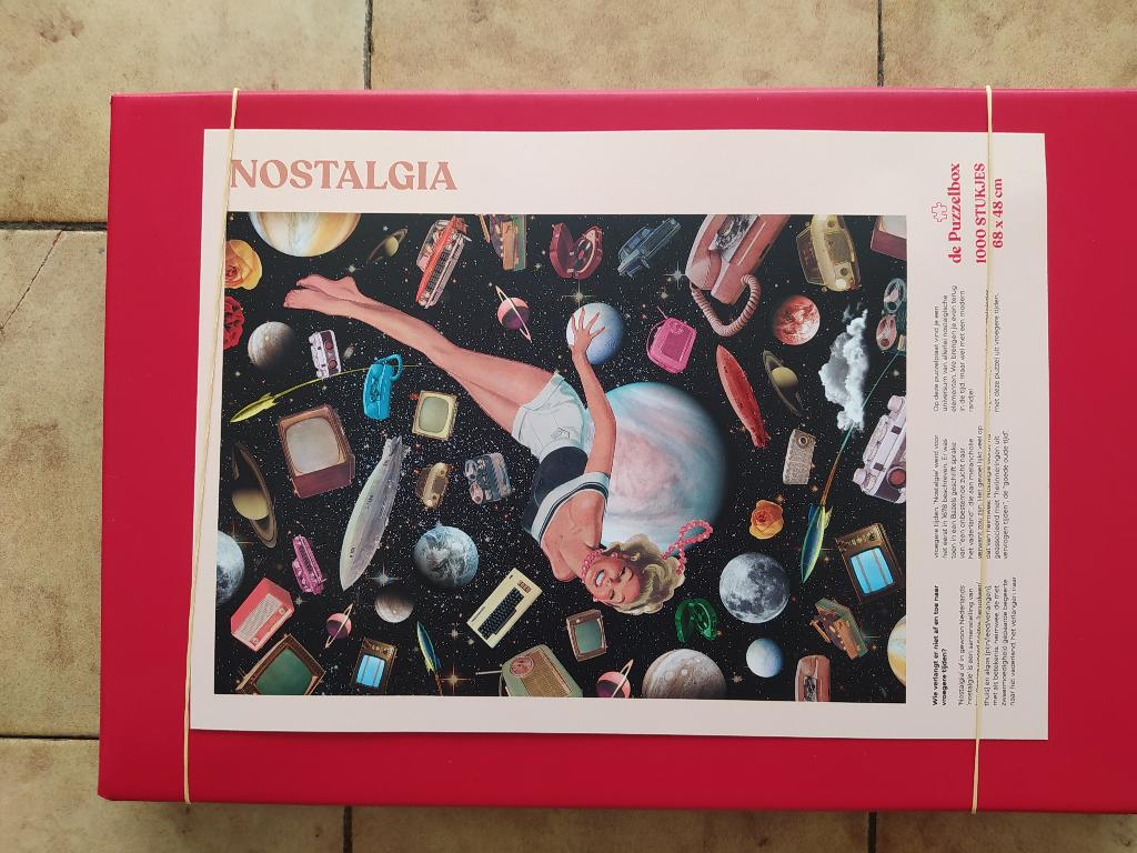 de puzzelbox 1000 nostalgia, Ophalen of Verzenden, 500 t/m 1500 stukjes, Zo goed als nieuw, Legpuzzel