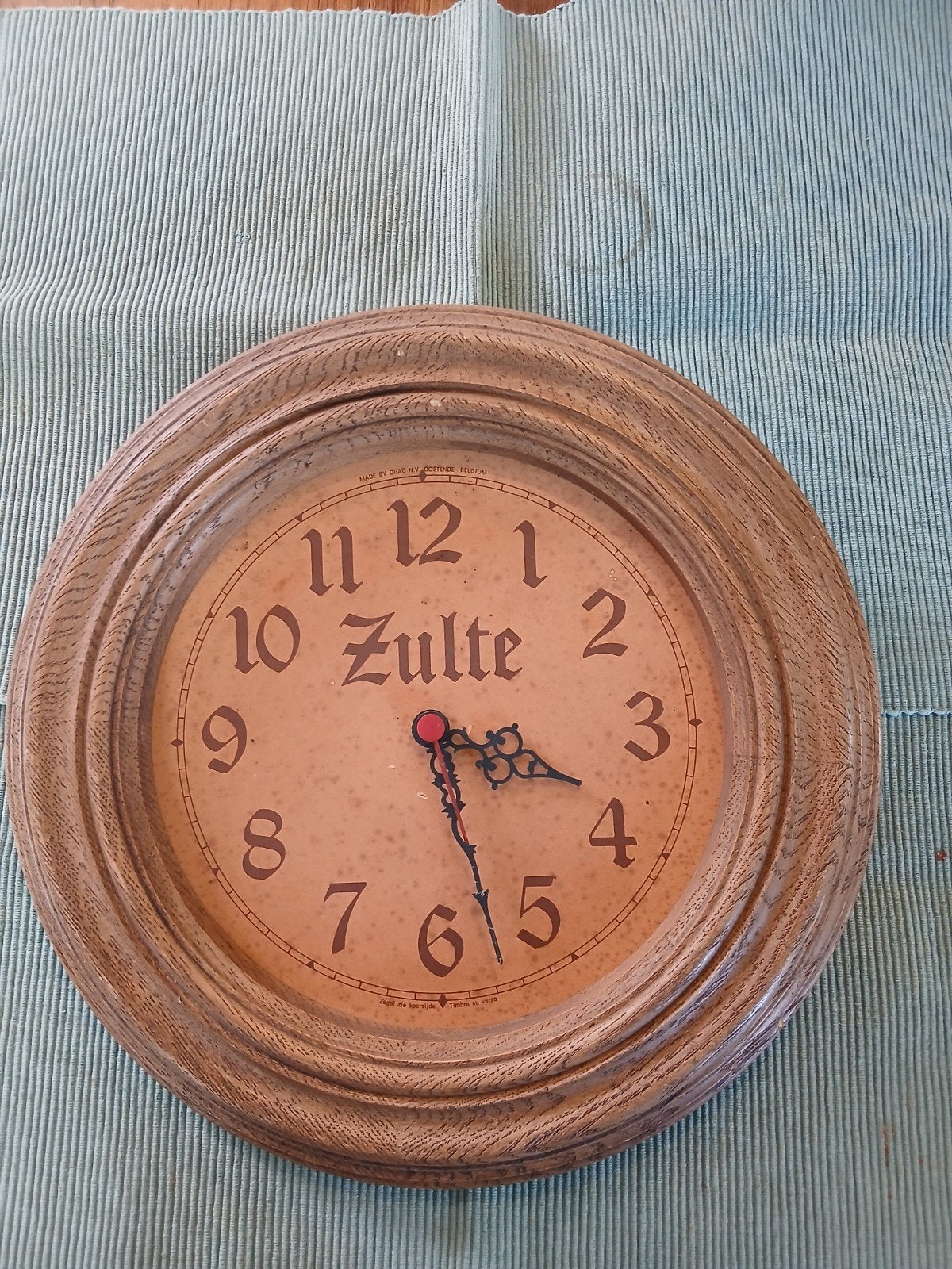 Zulte horloge 1970/1975, Huis en Inrichting, Woonaccessoires | Klokken, Ophalen