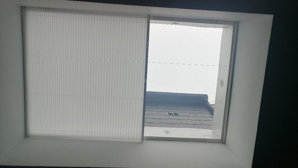 Store plissé 100x160 cm blanc translucide, Maison & Meubles, 96 cm, 157 cm, Protection solaire, Enlèvement