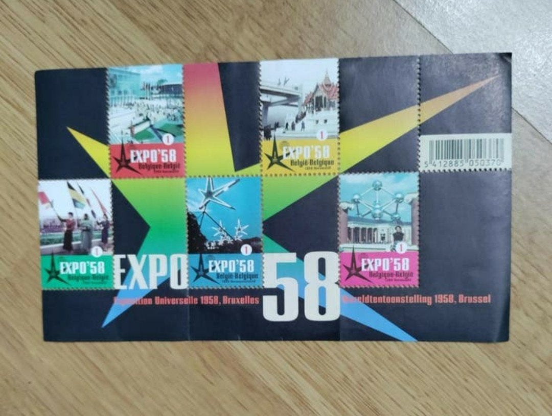 Postzegels expo 58, Ophalen