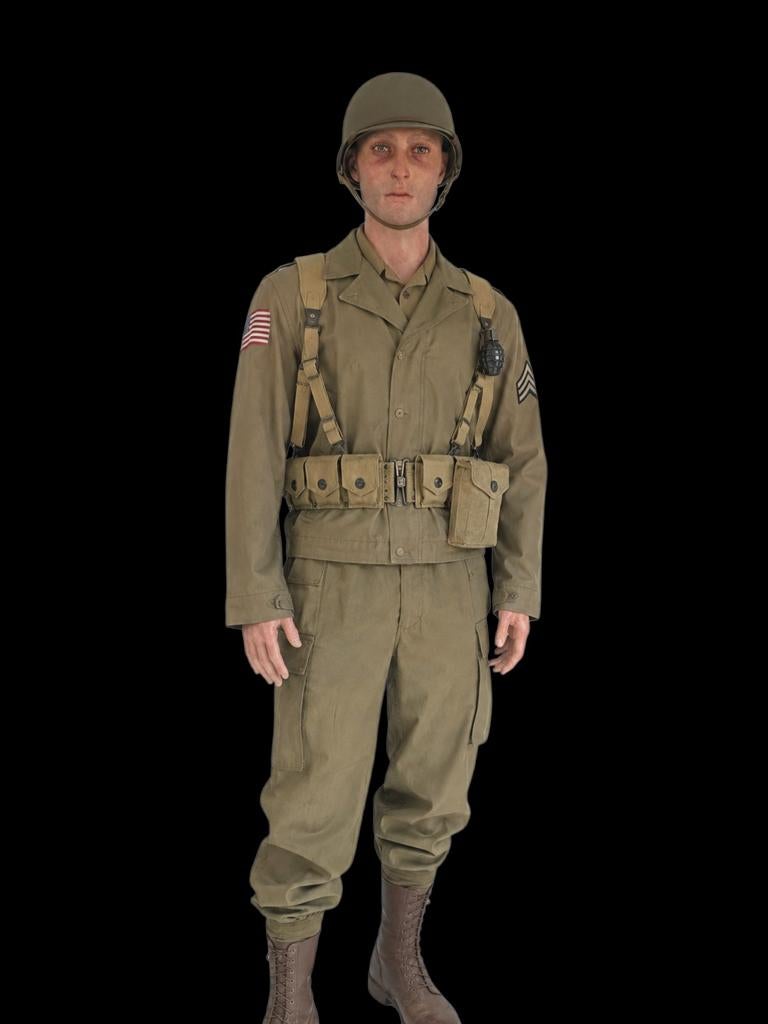 Mannequin réaliste peint à la main pour militaria, Enlèvement ou Envoi, Objet d'art