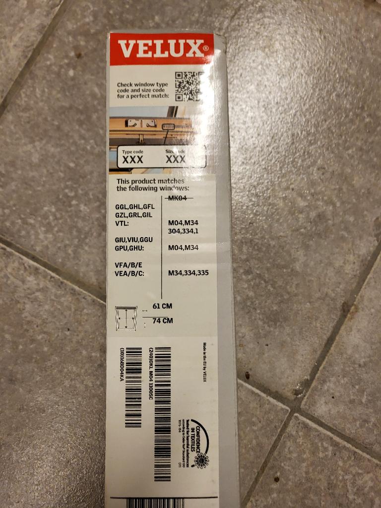 Velux verduisteringsgordijn  DKL M04, Ophalen, Nieuw