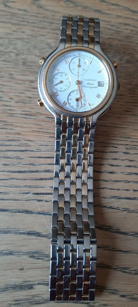 Herenhorloge Lassale, Handtassen en Accessoires, Horloges | Heren, Overige merken, Staal, Staal, Polshorloge
