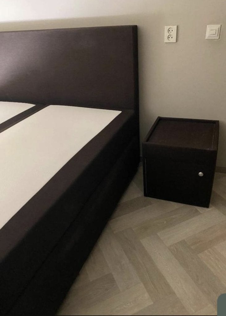 Bezorging is mogelijk 160x200 compleet boxspring bed, Huis en Inrichting, Tweepersoons, Ophalen of Verzenden, Zo goed als nieuw