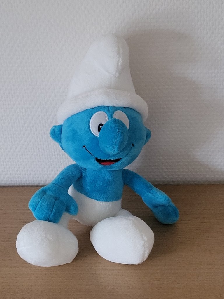 smurf knuffel 30 cm hoog nieuw, Enlèvement ou Envoi, Moyen (20 à 80 cm), Autres types, Neuf