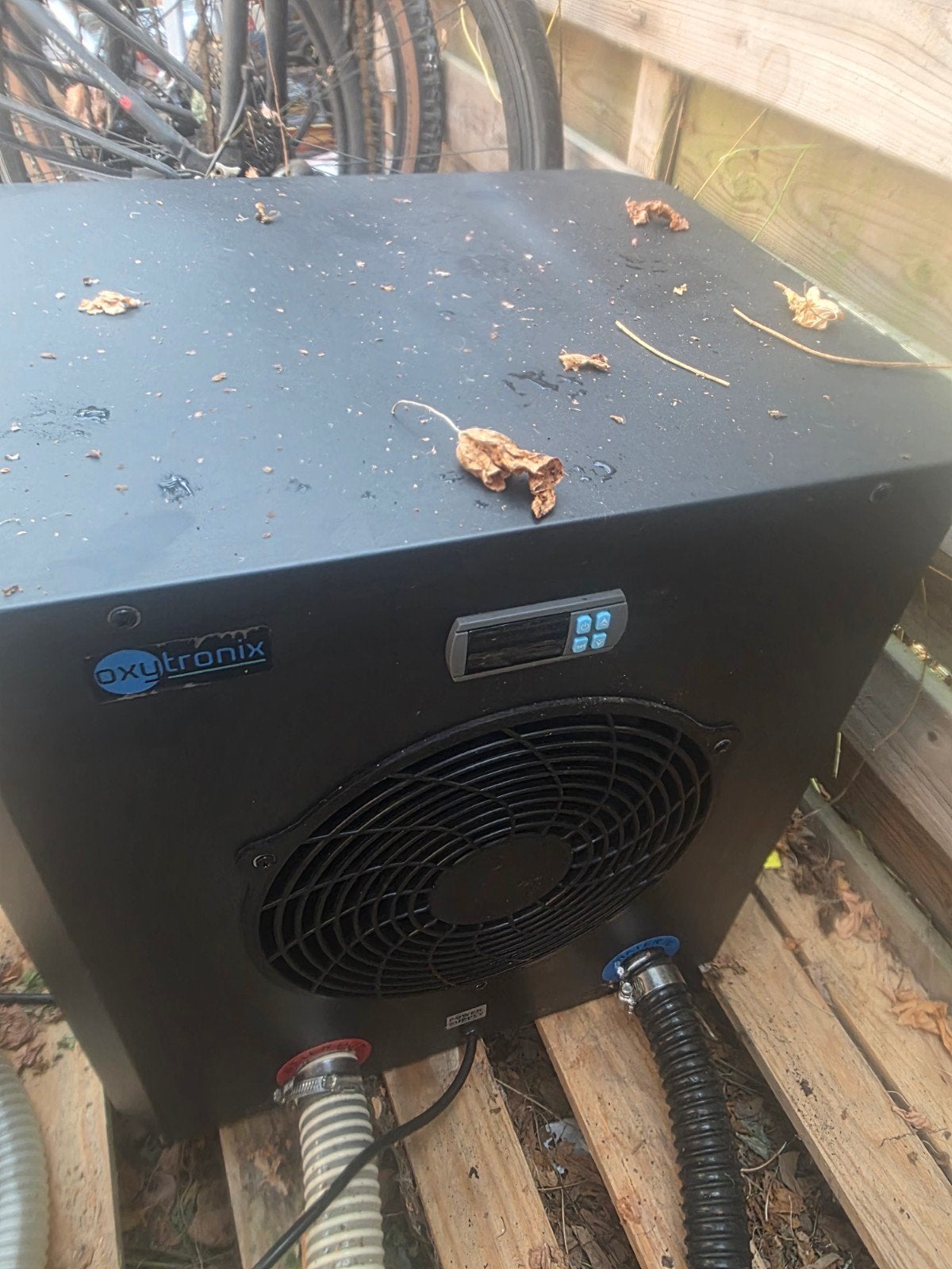 warmtepomp zwembad 20m³, Ophalen