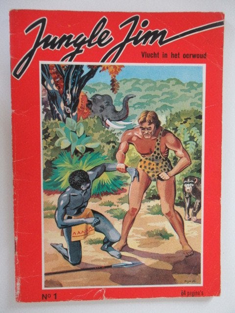 jungle jim...nr.1...vlucht in het oerwoud..........1st, Ophalen of Verzenden, Gelezen
