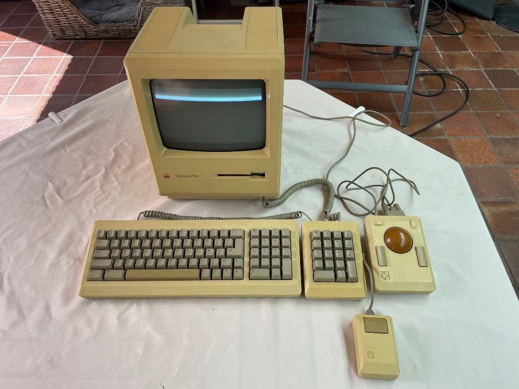 Macintosh Plus 1MB complete set, Computers en Software, Vintage Computers, Ophalen