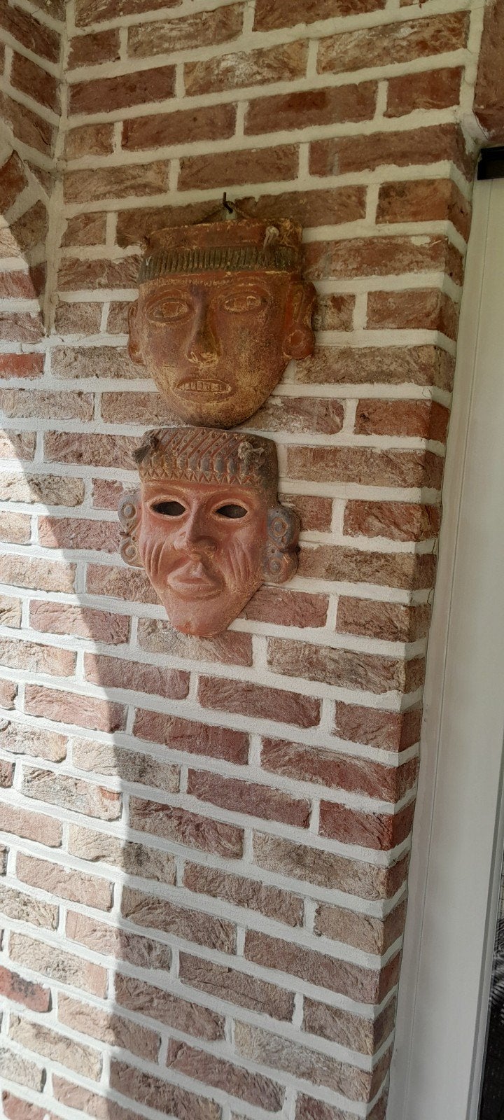Terracotta masker, Jardin & Terrasse, Décoration murale de jardin, Enlèvement