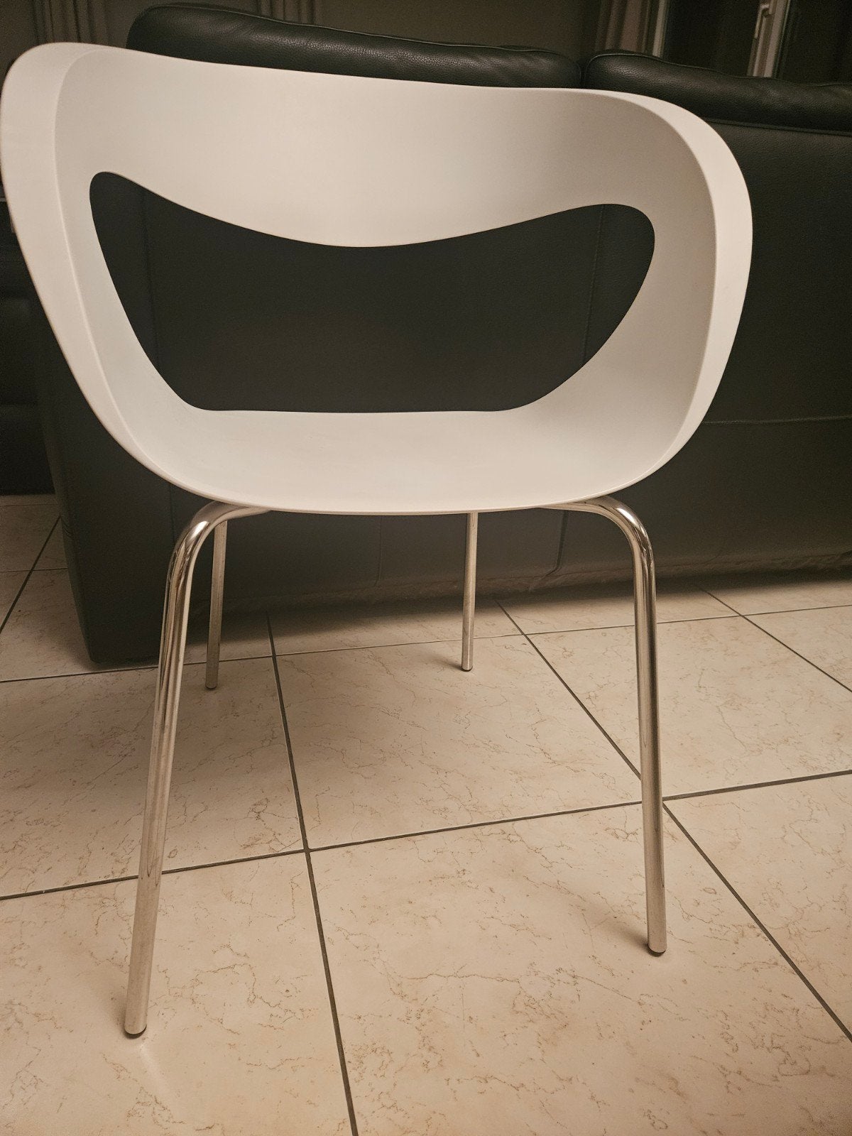 Design stoel 4 stuks raff s-b Baydur, Ophalen, Zo goed als nieuw, Wit