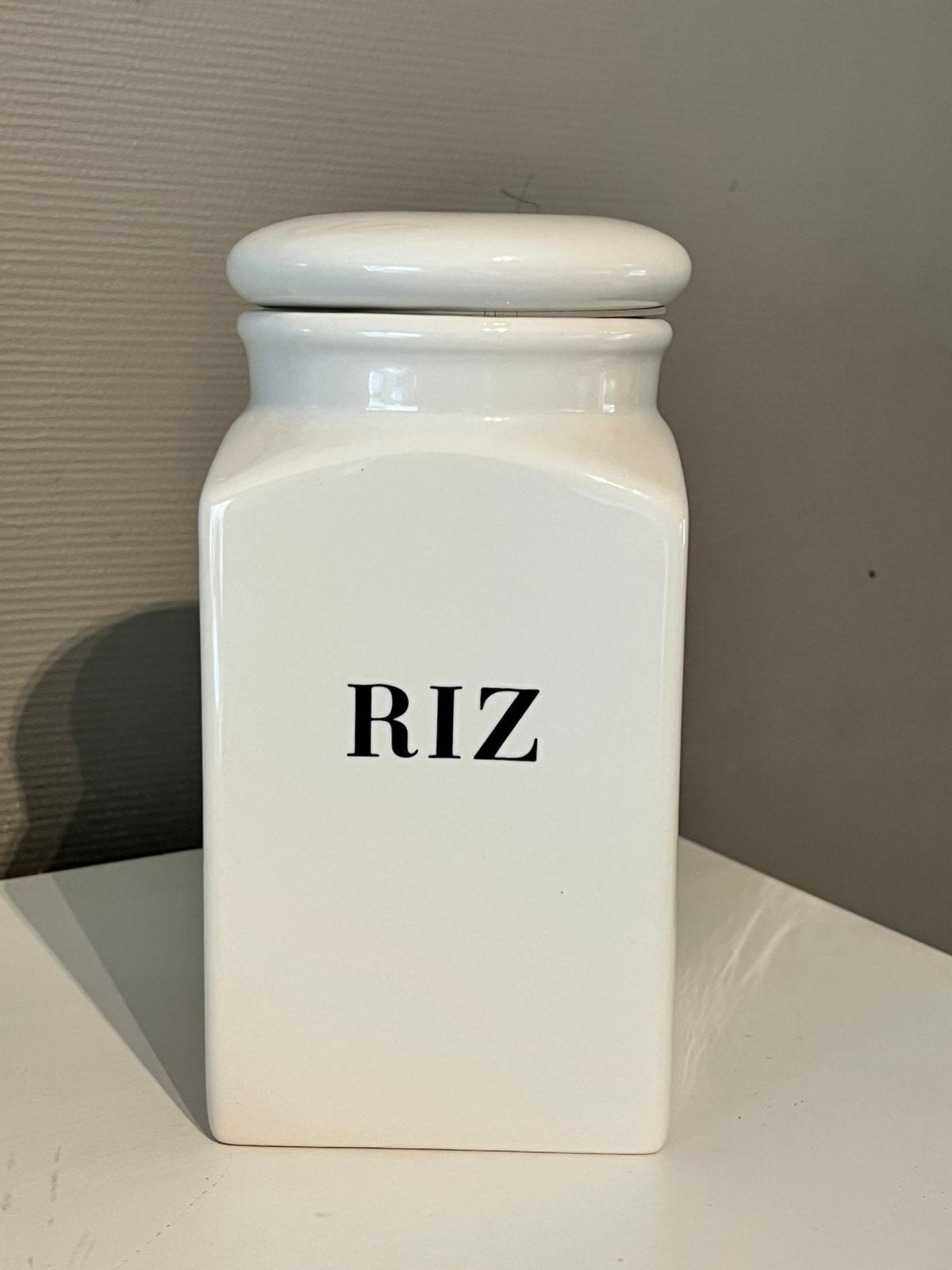 pot à riz blanc en céramique, Enlèvement, Comme neuf