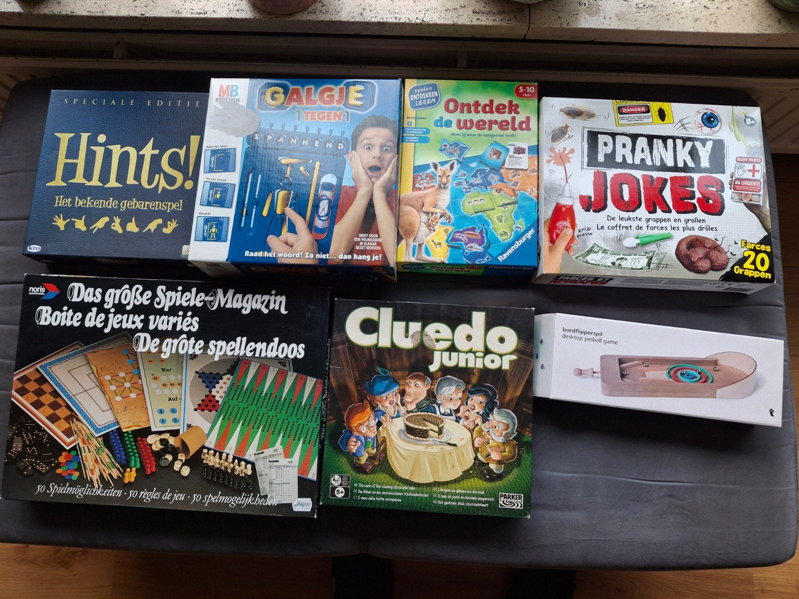Pack amusant de jeux de société et de jeux pour enfants (Clu, Enlèvement ou Envoi, Comme neuf