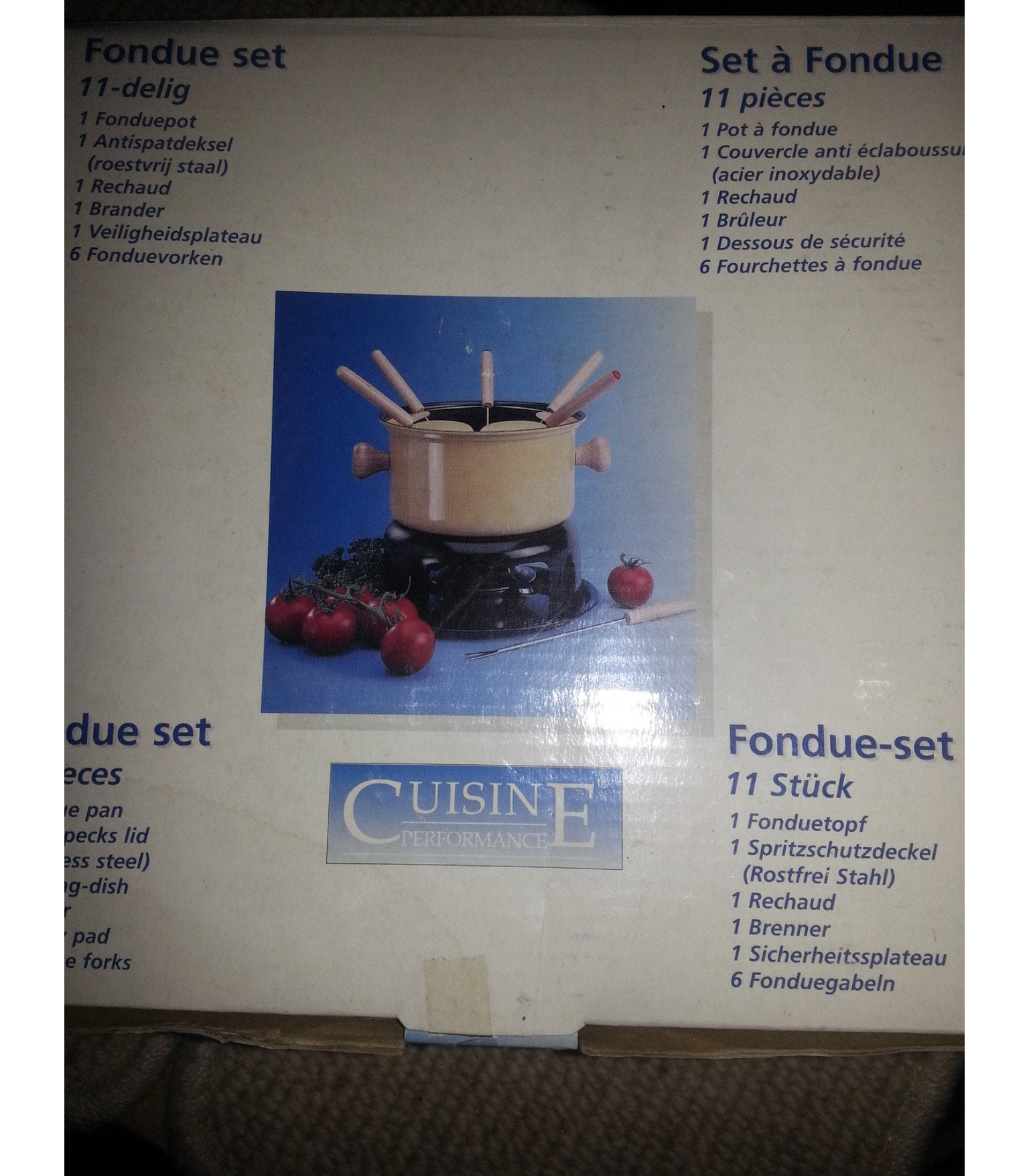 Appareil à fondue, Electroménager, Enlèvement, Comme neuf, Bougie chauffe-plat, Service à fondue