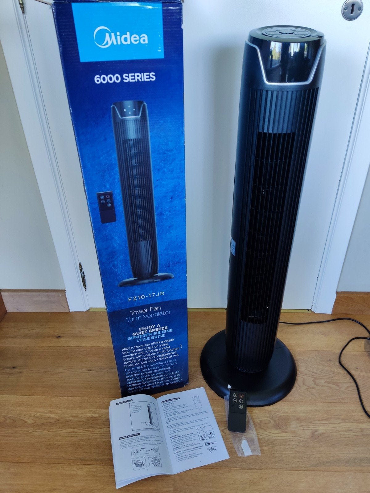 Midea FZ10-17JR Torenventilator, Enlèvement, Ventilateur avec télécommande, Comme neuf, Ventilateur tour