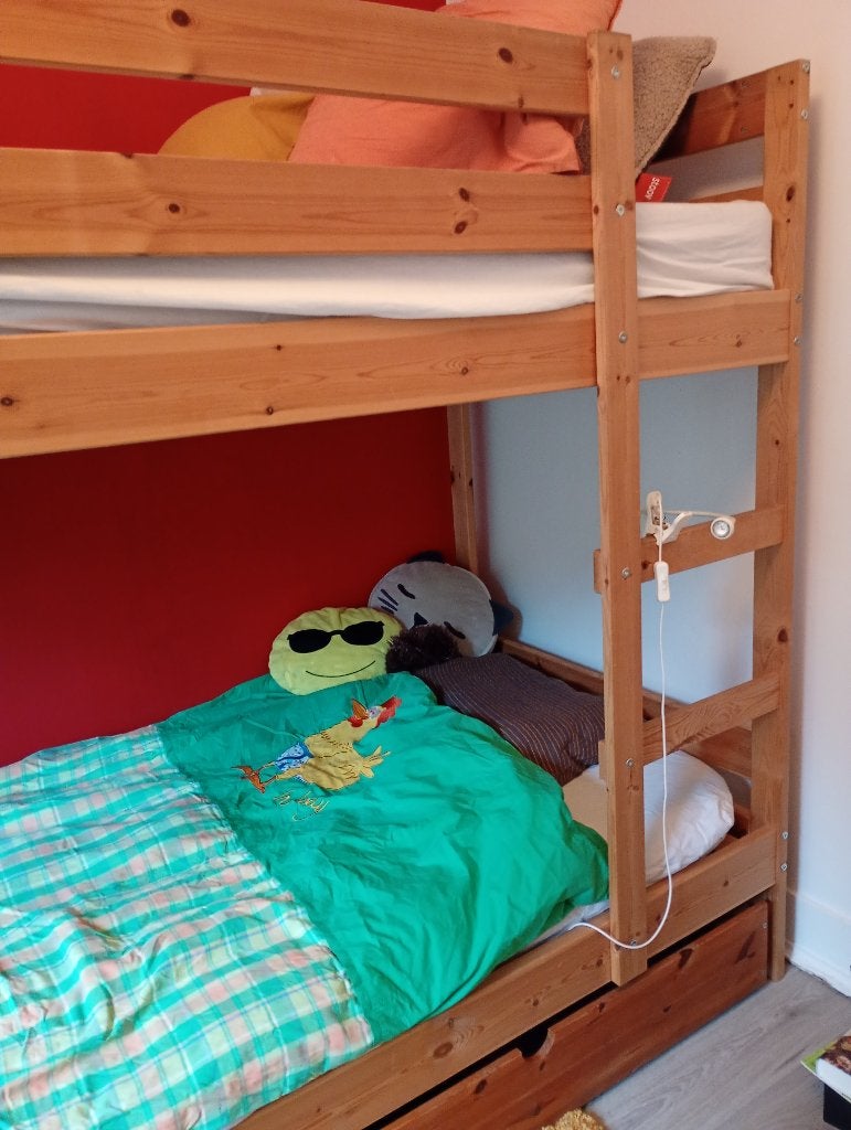 Stapelbed ( met eventueel bedlade erbij), Kinderen en Baby's, Ophalen, Zo goed als nieuw, Stapelbed