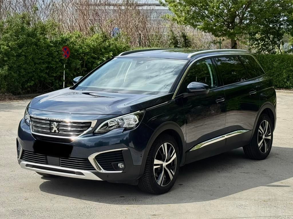 Peugeot 5008 1.2 Benzine 7 plaats, Auto's, Blauw, Leder en Stof, 7 zetels, Bedrijf