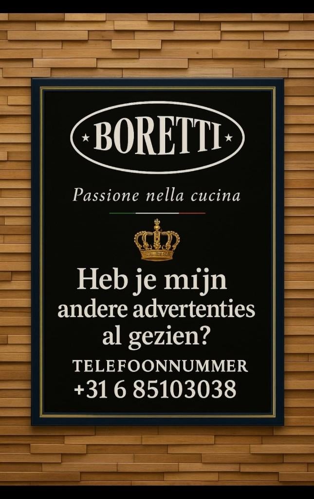 🔥Luxe Boretti Fornuis 120cm RVS 2 multifunctionele ovens!, Gaz, Classe énergétique A ou plus économe, Comme neuf, Enlèvement