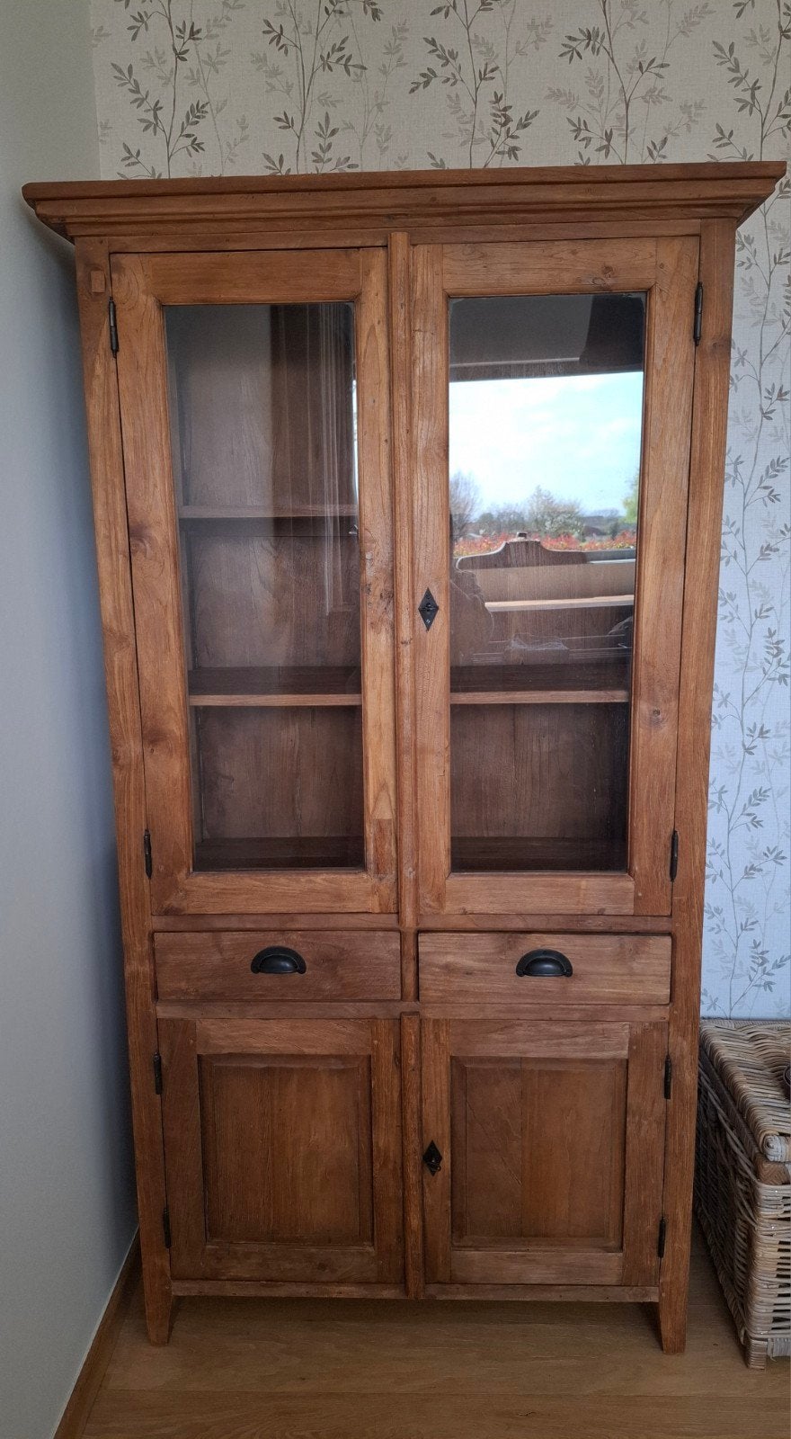 Vitrinekast in teak, Maison & Meubles, Armoires | Buffets, Enlèvement