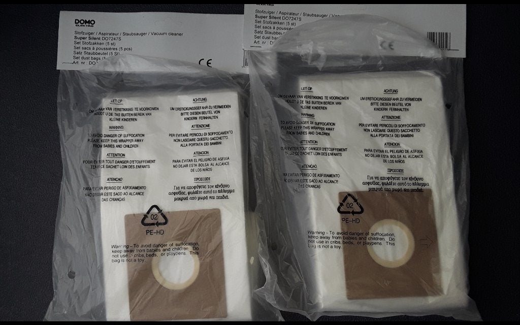 8 Domo Stofzuigerzakken DO7247S, Ophalen of Verzenden, Nieuw