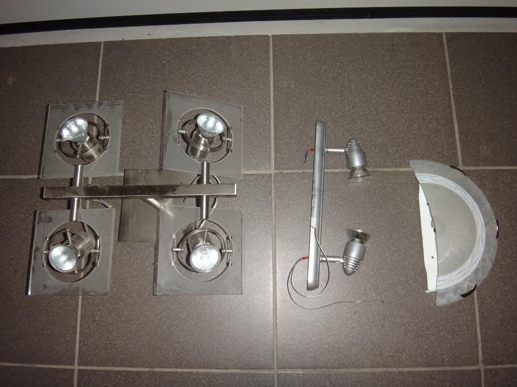 Verlichting, spots, schilderijen, Ophalen, Gebruikt, Glas