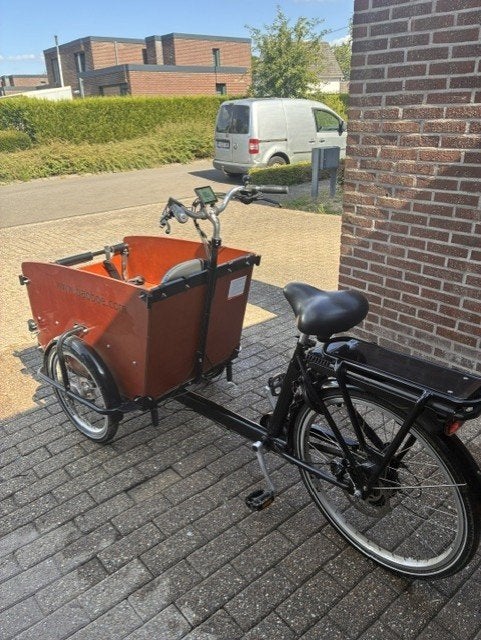 babboe bakfiets, Fietsen en Brommers, Fietsen | Bakfietsen, 4 kinderen of meer, Velgrem, Elektrisch, Zo goed als nieuw
