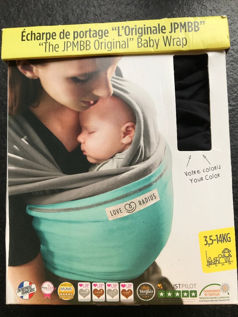 DRAAGDOEK JPMBB original zwart NIEUW!!!, Enfants & Bébés, Porte-bébés & Écharpe porte bébé, Neuf, Autres marques, Enlèvement ou Envoi