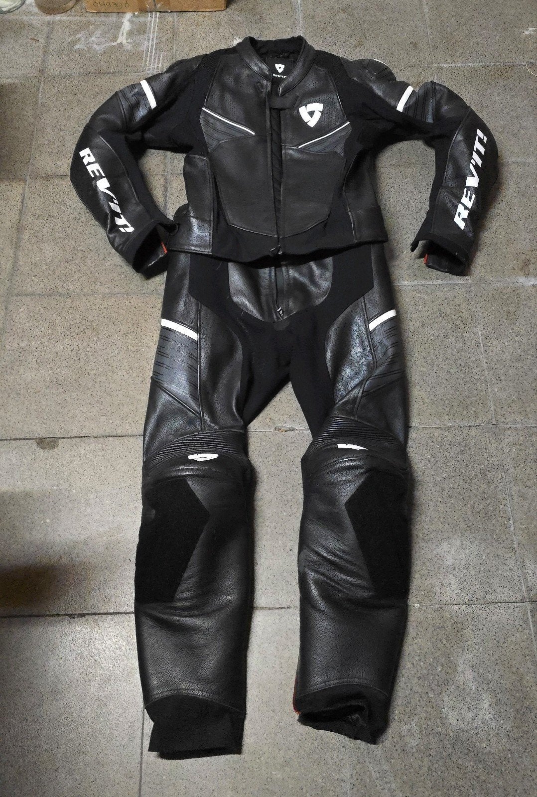 REV'IT Vertex combipak leer - maat 48, Motoren, Ophalen, REV’IT!, Tweedehands, Heren