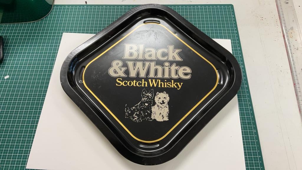 Metalen dienblad met B&W whisky reclame, Ophalen of Verzenden