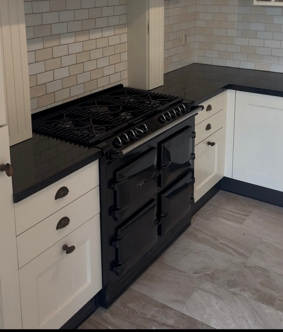 AGA gasfornuis - 99 cm, Ophalen, Zo goed als nieuw, Gas, 90 tot 95 cm