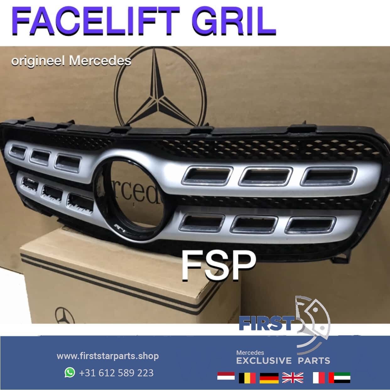 X156 W156 GLA FACELIFT GRIL ORIGINEEL Mercedes 2013-2020 AMG, Utilisé, -, -, Enlèvement ou Envoi