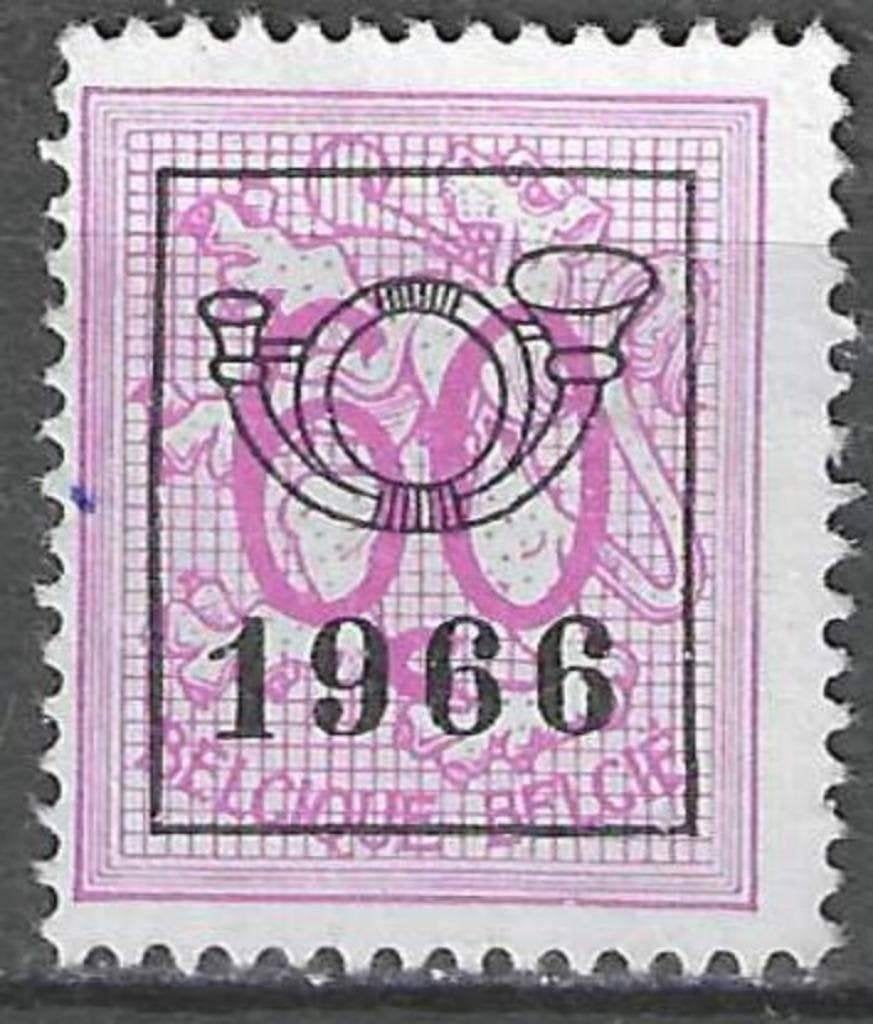 Belgique 1966 - OBP 777pre - Empreinte F - 60 cm. (ZG), Timbres & Monnaies, Envoi, Non oblitéré, Sans gomme