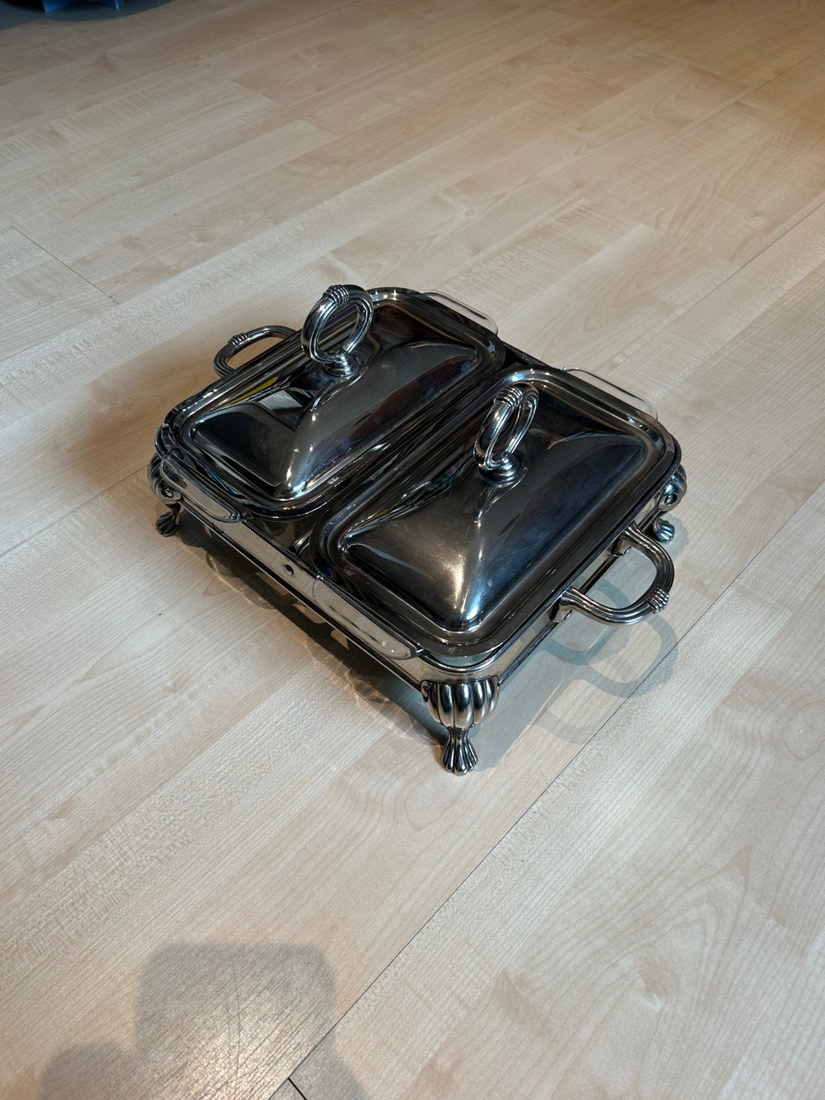 Warmhoudschaal, Ophalen