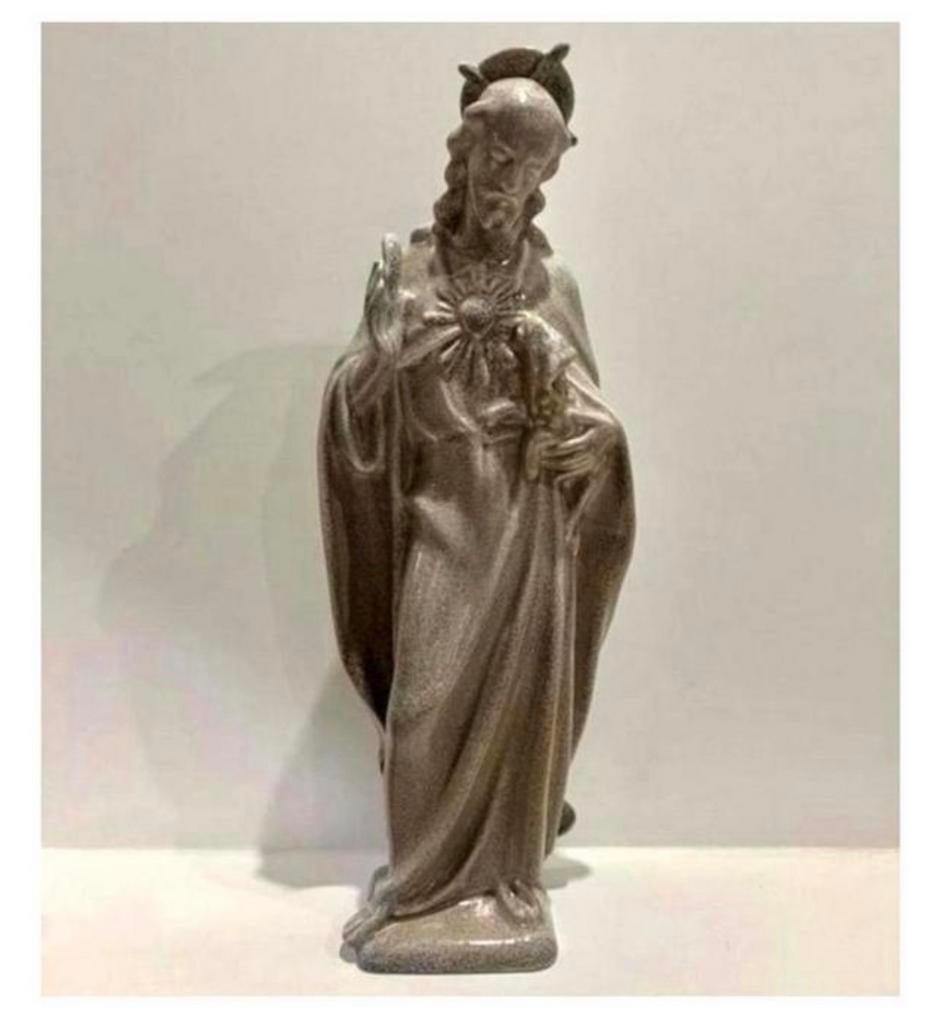 Leo Jungblut 1930 statue ancienne Christ bon berger 35 cm, Enlèvement ou Envoi