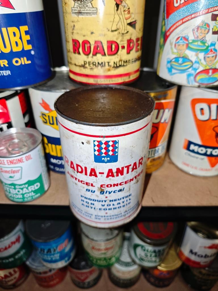 Ancien bidon d' huile olieblikk oil can, Enlèvement ou Envoi, Utilisé, Emballage