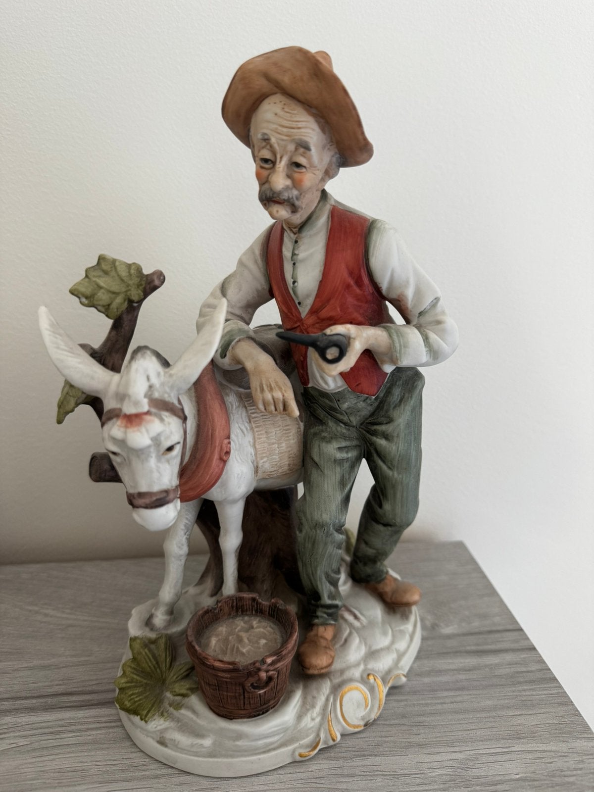 Biscuit beeldje man en paard, Ophalen, Gebruikt