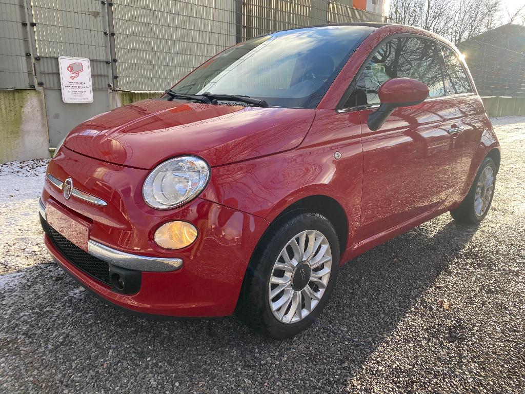 Fiat 500C 2014 euro 6 1.2essence Clim gps jante PDC 129000km, Rouge, Achat, 50 kW, Cabriolet