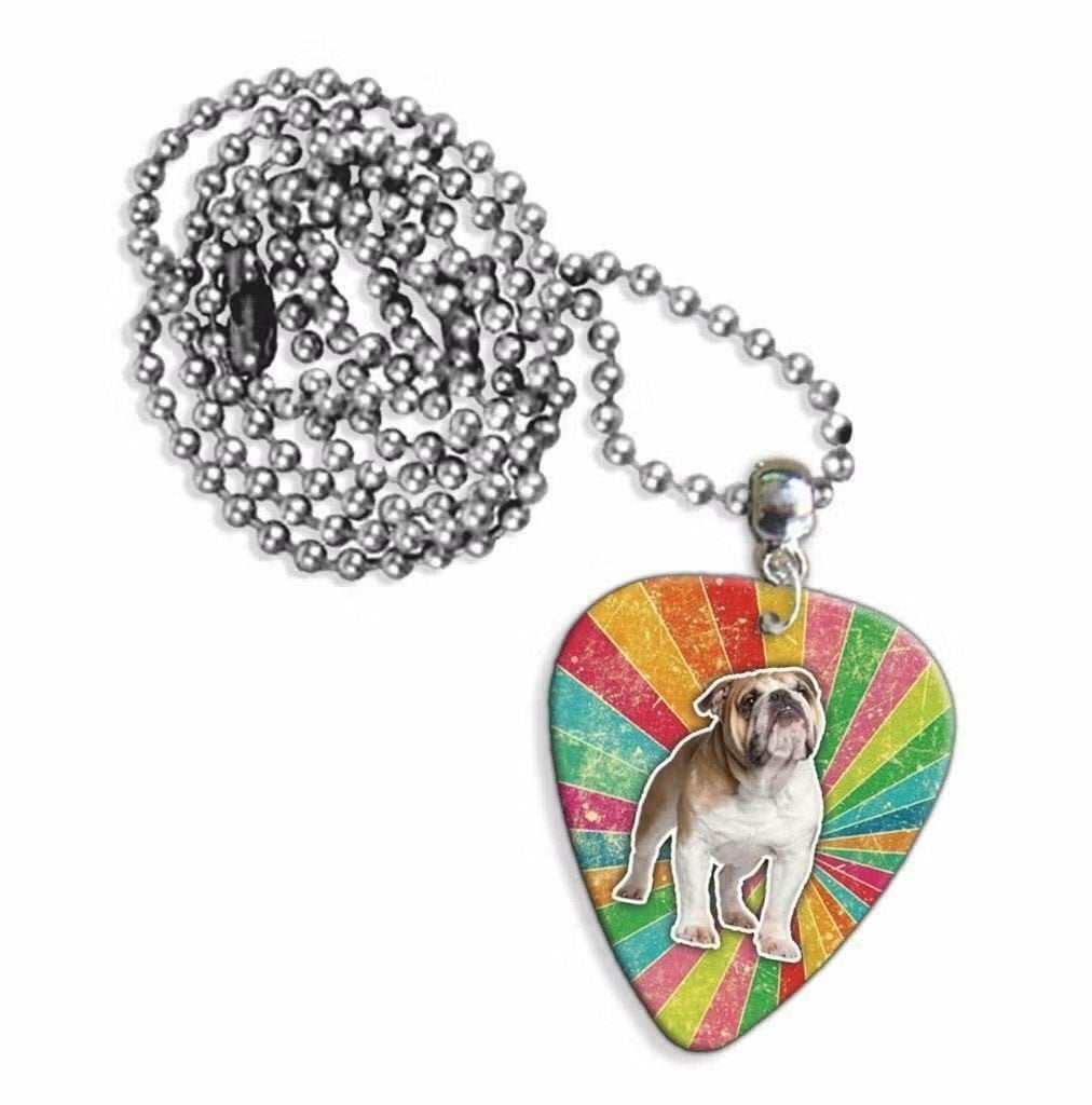 Plectrum ketting of sleutelhanger van een Bulldog hond, Ophalen of Verzenden, Nieuw