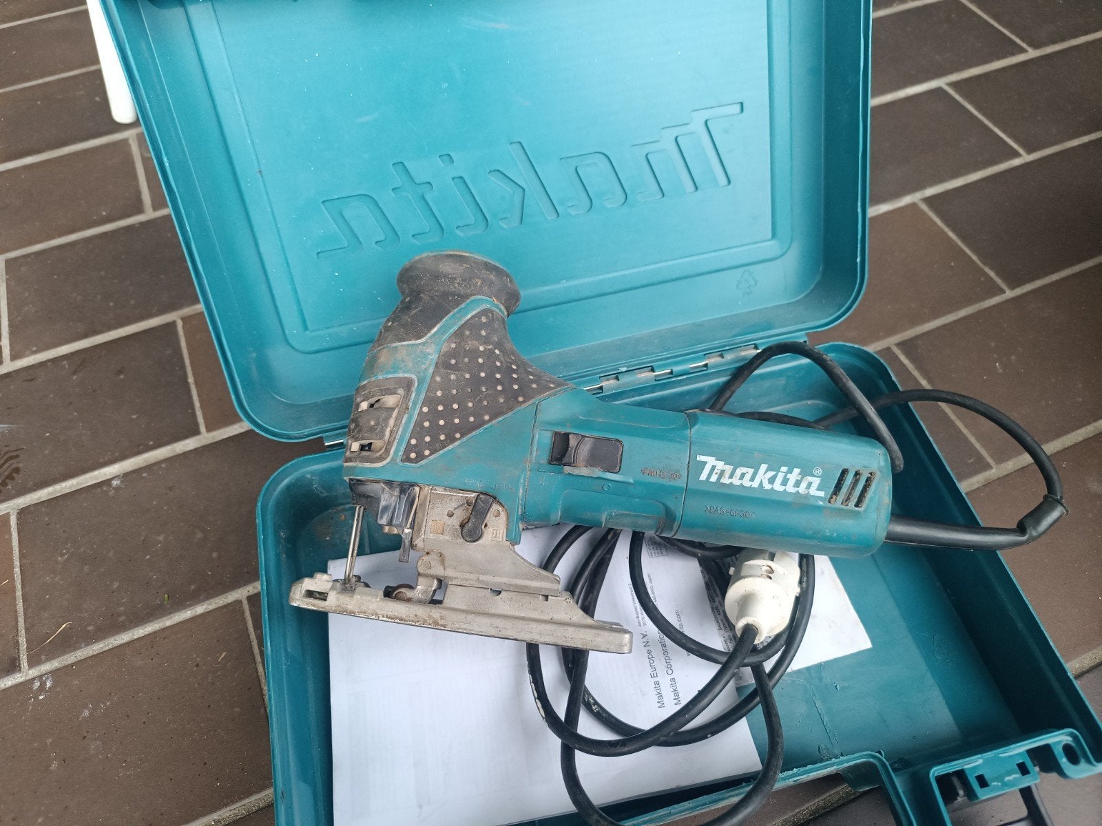 Wipzaag makita, Ophalen, Gebruikt