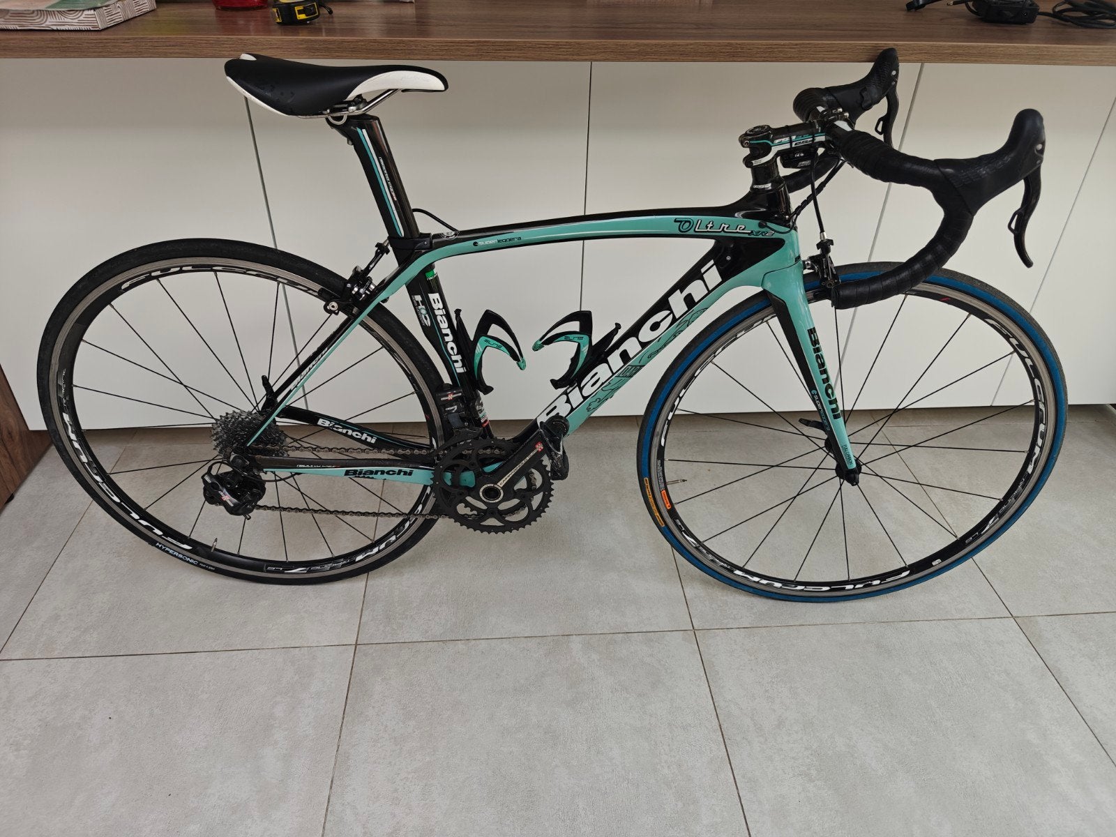 Bianchi oltre xr 2 carbon koersfiets met super record eps, Ophalen, Carbon