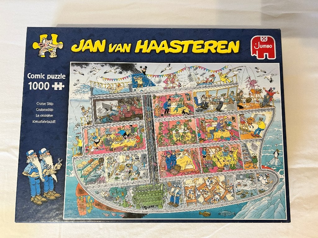 Puzzel - Jan van Haasteren - Cruiseschip - 1000 Stuks, Ophalen, 500 t/m 1500 stukjes, Gebruikt, Legpuzzel