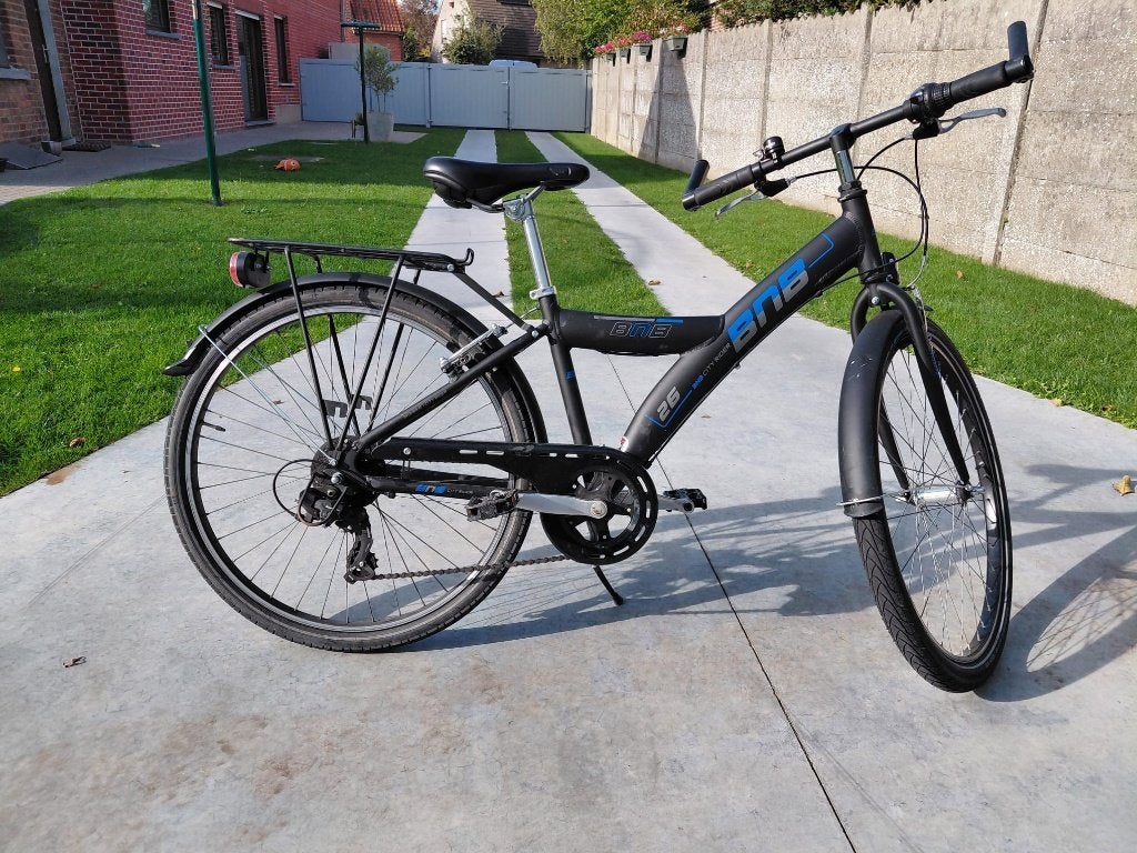 Fiets 26 inch, Fietsen en Brommers, Velgrem, Versnellingen, Zo goed als nieuw, BNB Bike