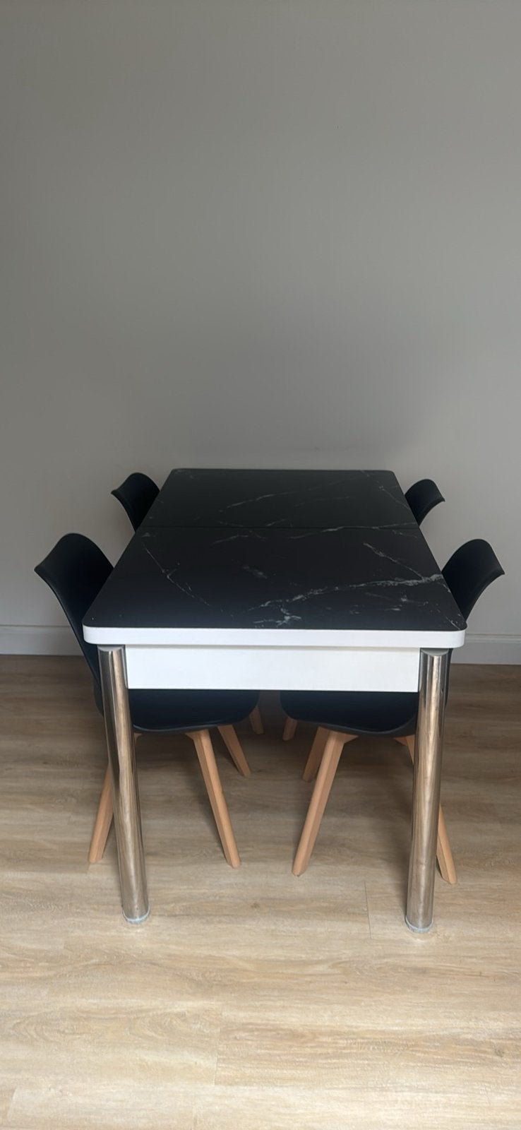 Table à manger, Maison & Meubles, Tables | Tables à manger, 150 à 200 cm, Cinq personnes ou plus, Noir marbre, 150 à 200 cm