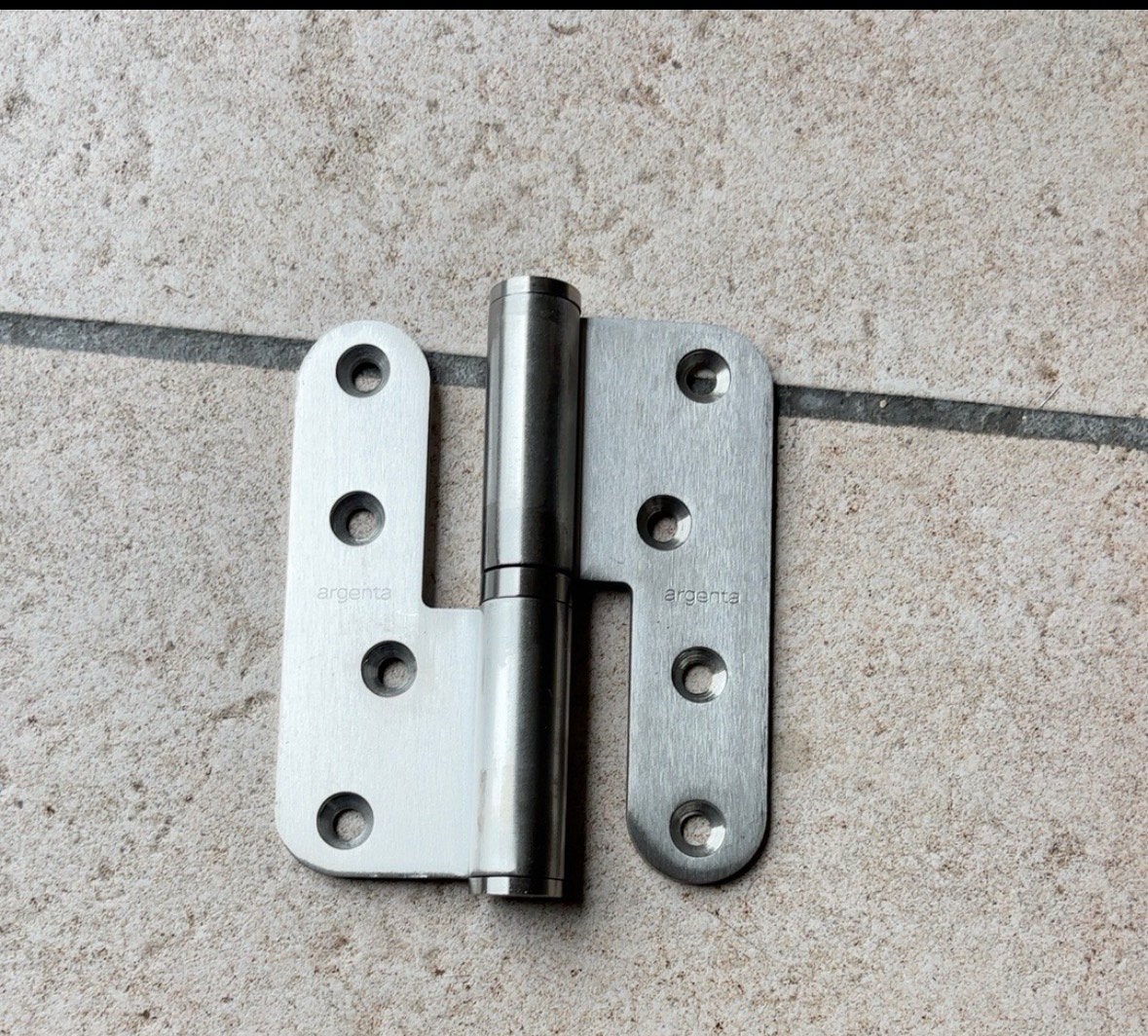 Charnière de porte en inox 100/86A, Bricolage & Construction, Enlèvement, Neuf, Inox, Charnière
