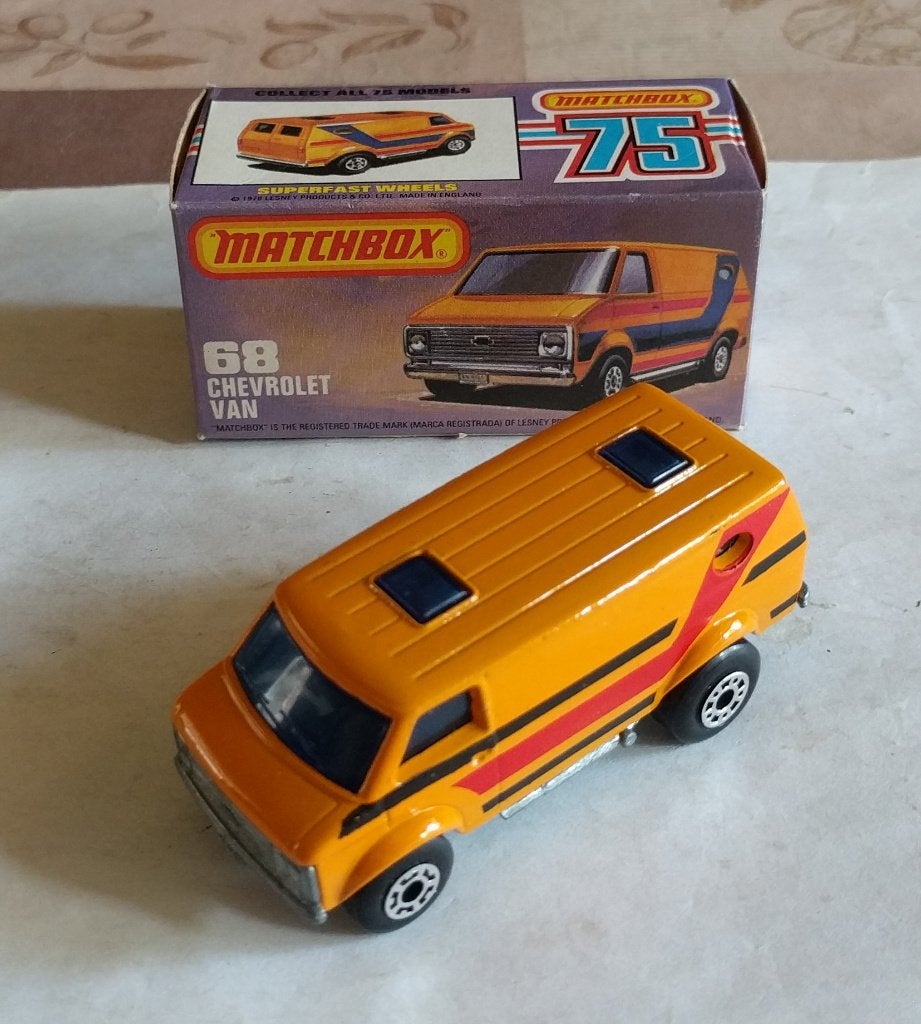 Matchbox #68 Chevrolet Van, Ophalen of Verzenden, Zo goed als nieuw, Bus of Vrachtwagen