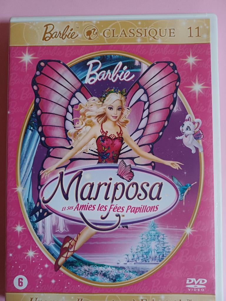 DVD Barbie Mariposa en haar vrienden de vlinderfeeën, Ophalen of Verzenden, Zo goed als nieuw