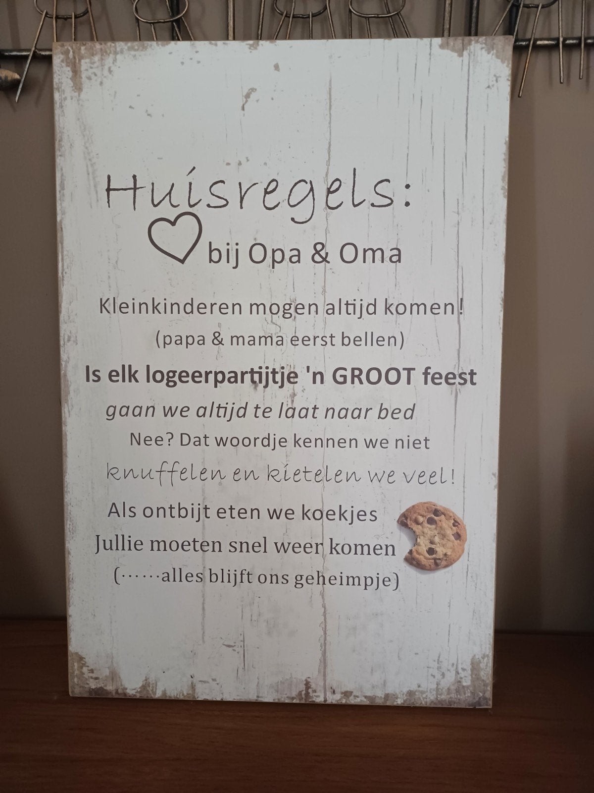 Kader huisregels bij opa & oma, Enlèvement